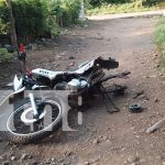 Foto: En Ometepe, esta mañana apareció tirada una motocicleta/TN8