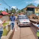 Foto: Colisión entre rastra, taxi y motocicleta en Bluefields /TN8