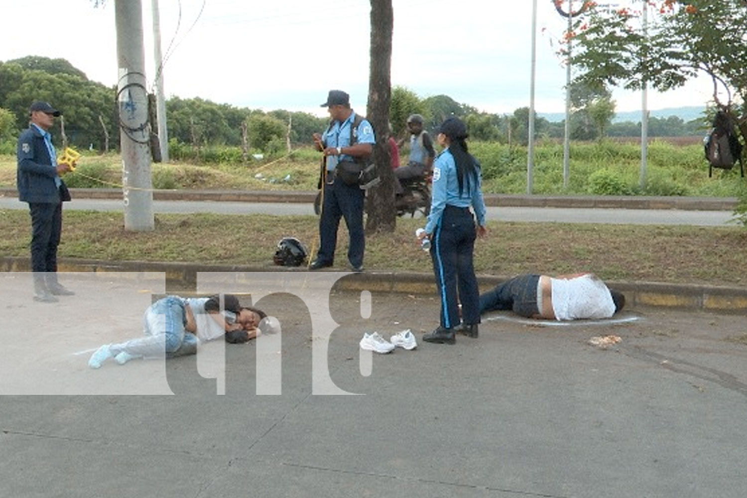 Foto: En Managua, un motorizado perdió el control de su vehículo/Cortesía