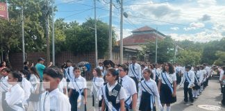 Foto: Managua, centenares de estudiantes y padres de familia participaron en el primer desfile escolar/TN8