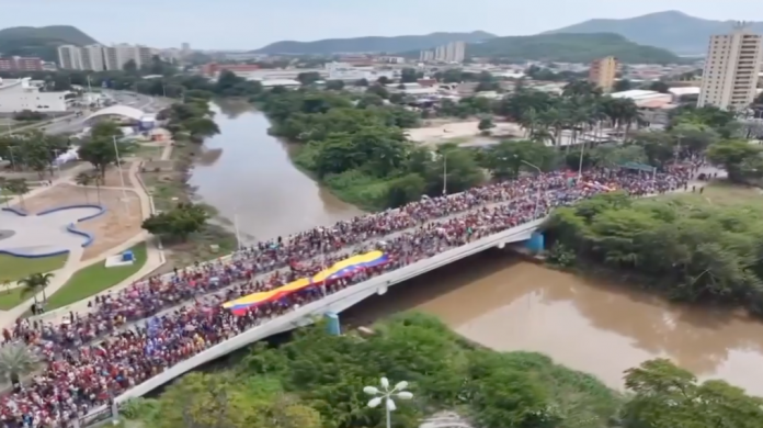 Foto: Gran movilización en Venezuela para apoyar al Presidente Nicolás Maduro