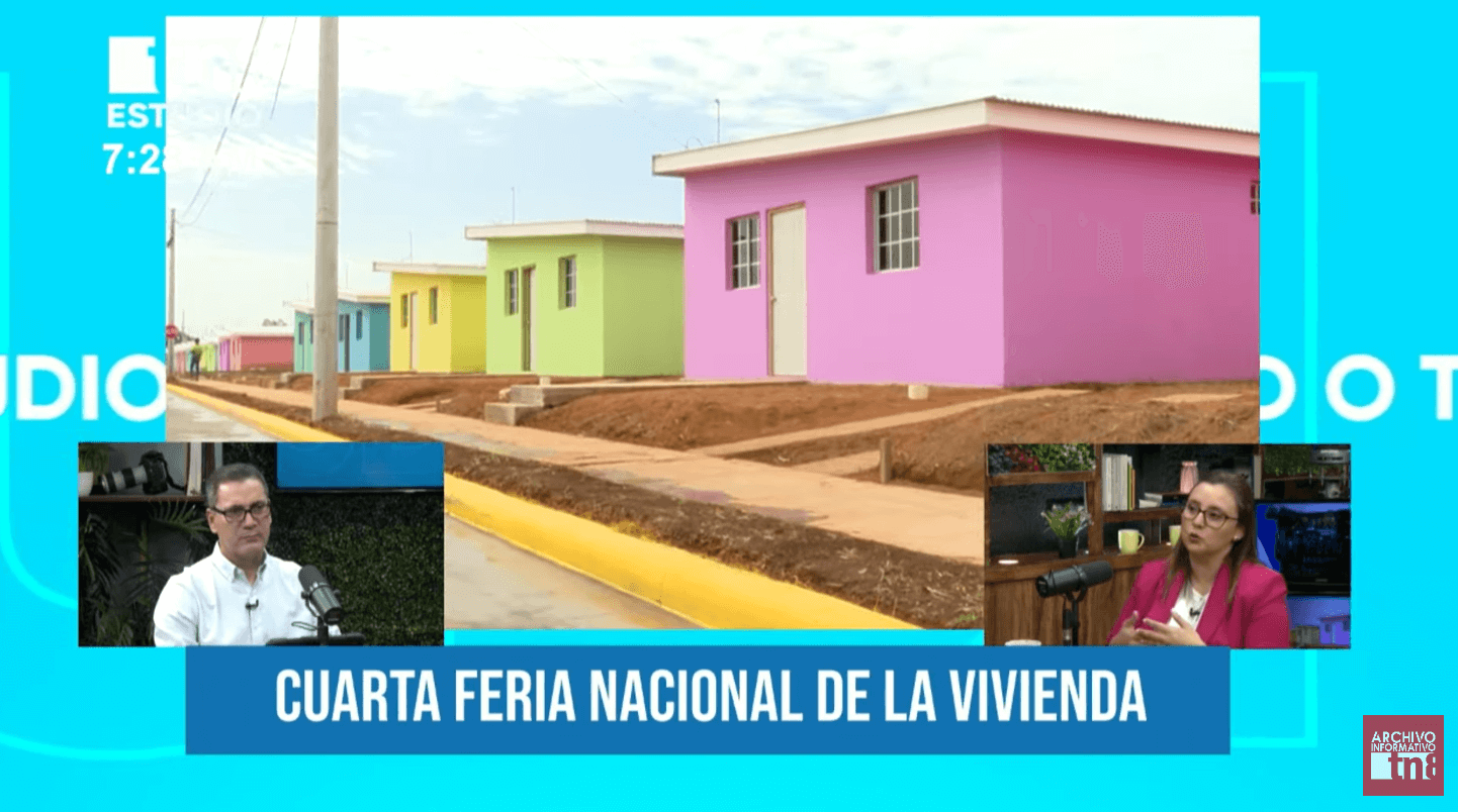 Foto: Explicación de la Feria Nacional de la Vivienda en Nicaragua