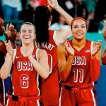 baloncesto, femenino, baloncesto, paris, estados, unidos