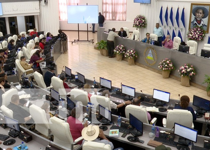 Foto: Sesión del Parlamento de Nicaragua en favor a Cuba / TN8