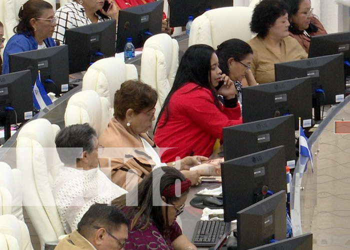 Foto: Sesión del Parlamento de Nicaragua en favor a Cuba / TN8