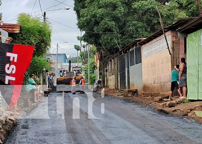 Foto: Mejores calles en el barrio Francisco Salazar, Managua / TN8