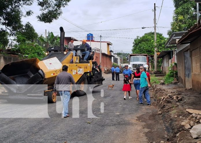 Foto: Mejores calles en el barrio Francisco Salazar, Managua / TN8