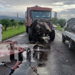 Foto: Choque de dos camiones en Boaco / TN8