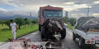 Foto: Choque de dos camiones en Boaco / TN8