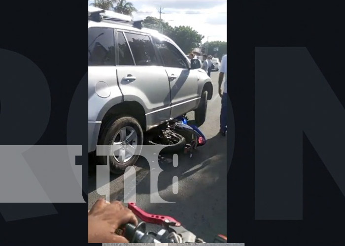 Foto: Fuerte accidente de tránsito en Carretera Norte, Managua / TN8