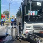 Foto: Mortal accidente acaba con vida de motorizado en Managua, sector de semáforos del Dancing / TN8