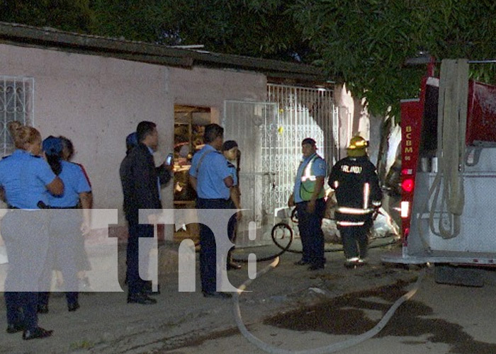 Foto: Incendio en el barrio La Esperanza, Managua / TN8