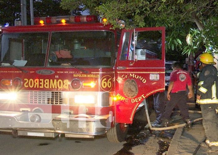 Foto: Incendio en el barrio La Esperanza, Managua / TN8