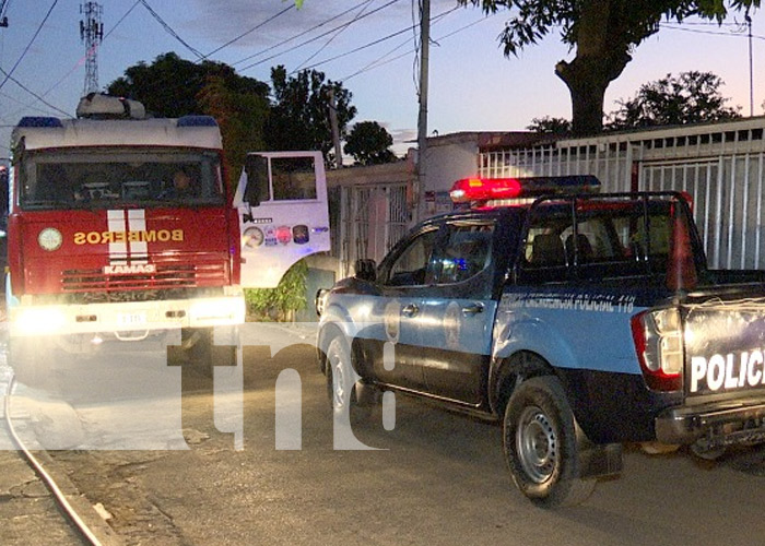 Foto: Incendio en el barrio La Esperanza, Managua / TN8