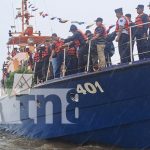 Foto: Homenaje a la Fuerza Naval del Ejército de Nicaragua desde Puerto El Bluff / TN8