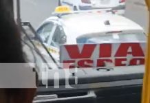 Foto: Taxista generó situación tensa con un busero en Managua / TN8