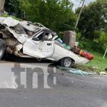 Foto: Aparatoso accidente de tránsito entre San Isidro y Sébaco, Matagalpa / TN8