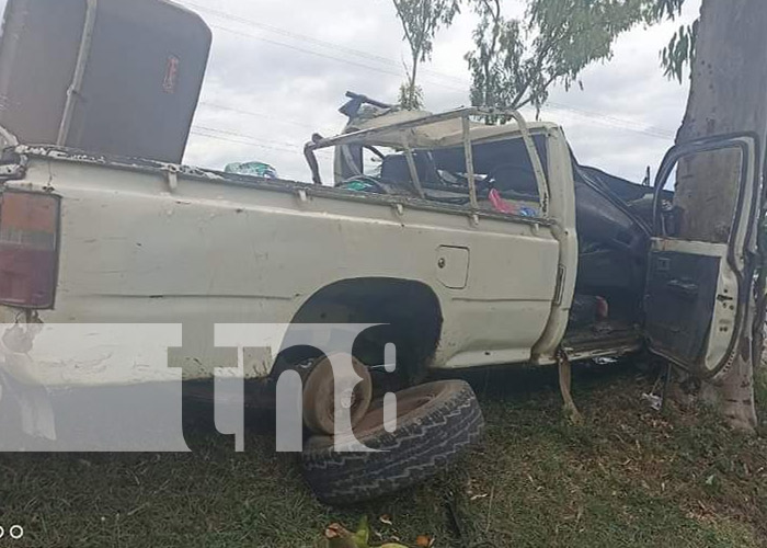 Foto: Aparatoso accidente de tránsito entre San Isidro y Sébaco, Matagalpa / TN8