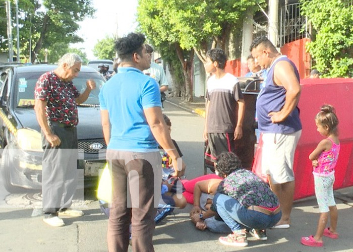 Foto: Accidente de tránsito en el barrio San Judas, Managua / TN8