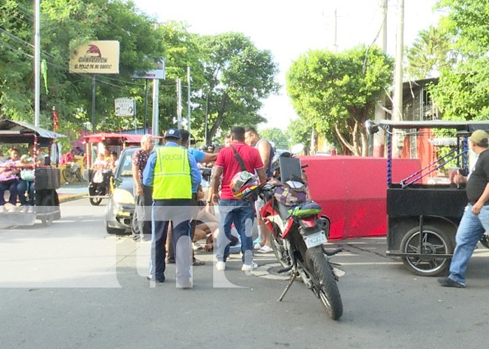 Foto: Accidente de tránsito en el barrio San Judas, Managua / TN8