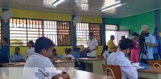 Foto: Competencia de matemáticas desde aulas de clases en Managua / TN8