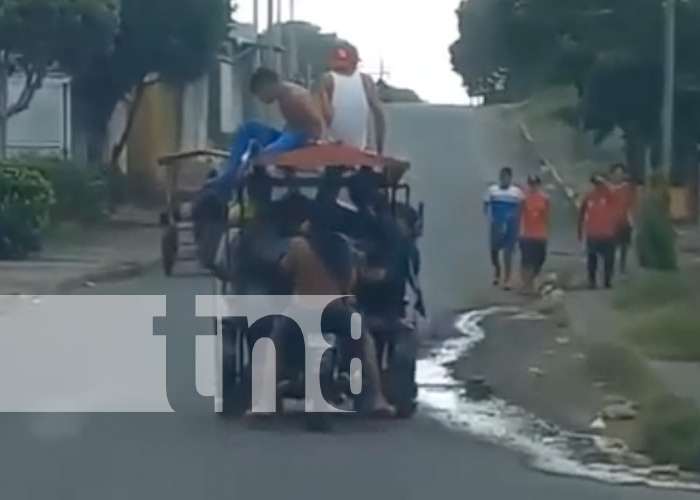 Foto: Captan a una caponera "full" de personas en Managua / TN8