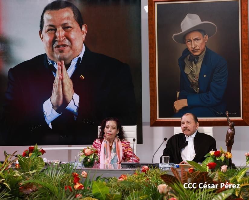 Foto: Presidente de Nicaragua, Daniel Ortega, y Vicepresidenta Rosario Murillo, en cumbre extraordinaria del ALBA-TCP