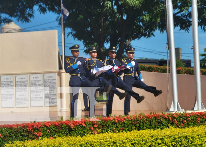 Foto: Homenaje a Tomás Borge y Fidel Castro por parte de la Policía y el MINT en Nicaragua / TN8