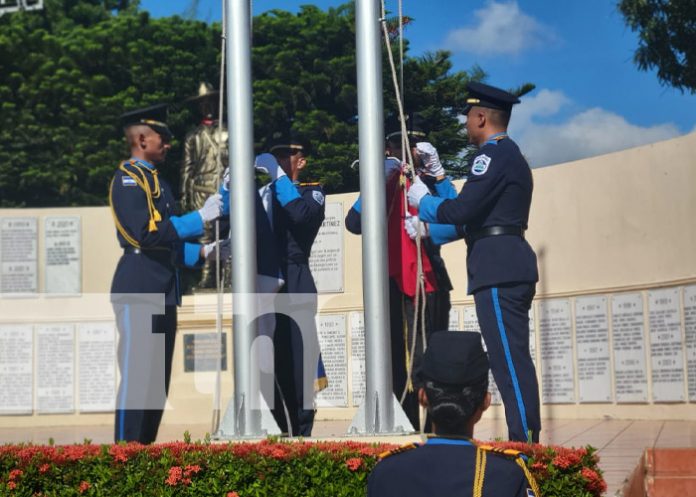 Foto: Homenaje a Tomás Borge y Fidel Castro por parte de la Policía y el MINT en Nicaragua / TN8