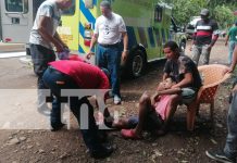 Foto: En Rivas, joven resultó gravemente herido tras caerle una filosa lámina de zinc/TN8