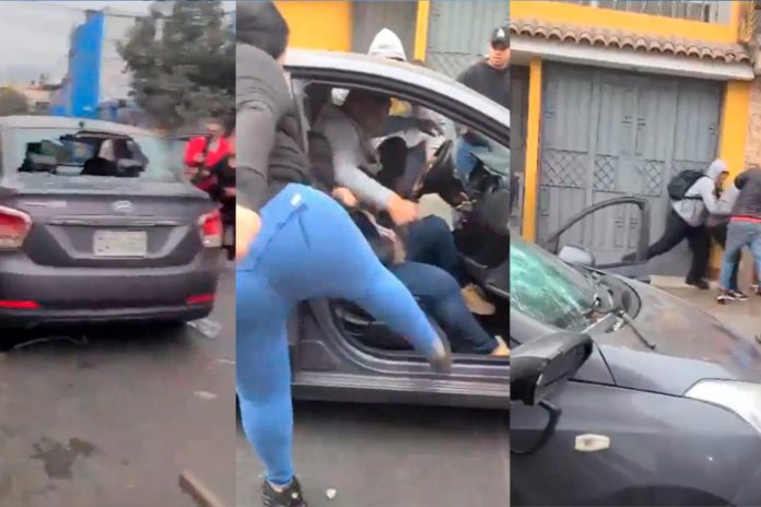 Foto: Detienen a ladrones, los linchan y les destrozan el carro /Cortesía