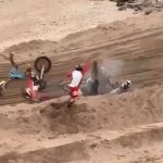 Foto: Accidente ocurrió durante una competencia de motocross en Argentina/Cortesía