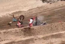 Foto: Accidente ocurrió durante una competencia de motocross en Argentina/Cortesía