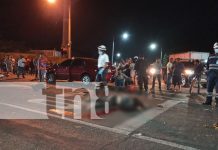 Foto: Joven fallece en accidente de tránsito en la Carretera Masaya-Granada/TN8