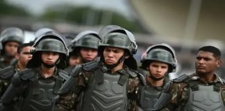 Foto: Despliegue militar en Brasil /cortesía