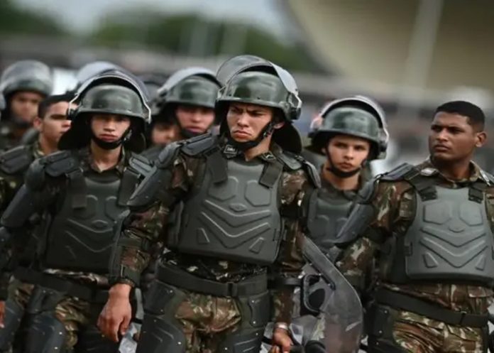 Foto: Despliegue militar en Brasil /cortesía