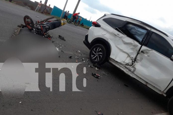 Un accidente de tránsito ocurrido la tarde de este martes en el kilómetro 27 de la Carretera Panamericana Sur, El Crucero, Managua