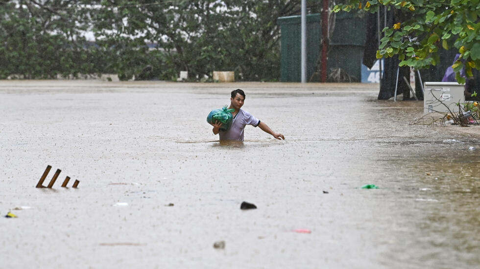 Foto: Tifón Yagi deja al menos 155 muertos en Vietnam; inundaciones también afectan a Tailandia y Laos