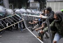 Foto: Represión en Argentina /cortesía