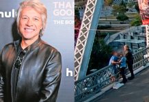 Foto: Bon Jovi salva a mujer que pretendía saltar de un puente /Cortesía