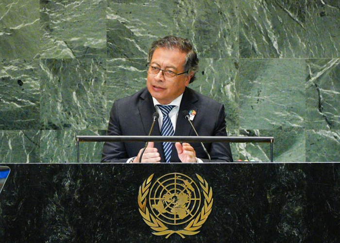 Foto: Gustavo Petro en la ONU /cortesía