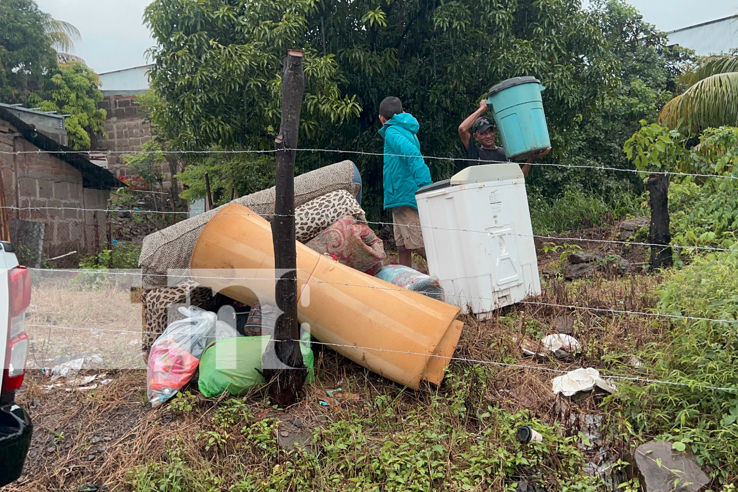 Foto: Viviendas anegadas en comarcas aledañas de Chontales /TN8