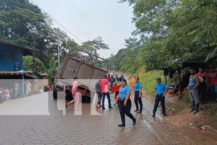 Foto: Desperfecto en camión provoca accidente en Santo Domingo, Chontales/TN8