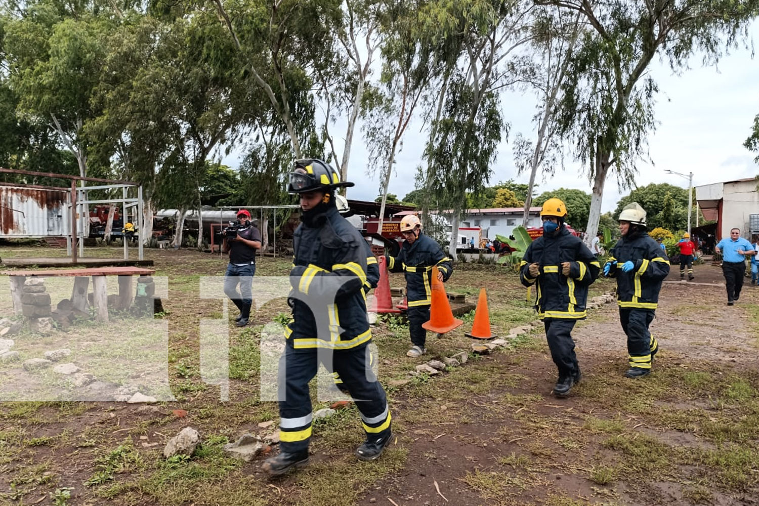 Foto: Bomberos de Nicaragua realizan Ejercicio demostrativo de accidentes/ TN8