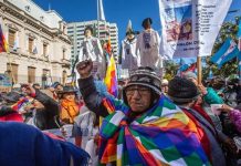 Foto: Indígenas protestan en Argentina /cortesía