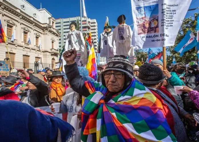 Foto: Indígenas protestan en Argentina /cortesía