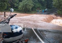 Foto: Numerosas comunidades incomunicadas en el departamento de Carazo, ríos y cuencas prácticamente se han desbordado a causa de las lluvias/TN8