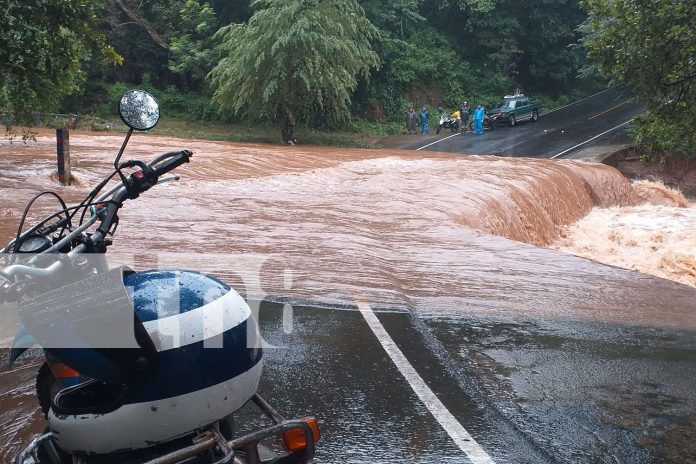 Foto: Numerosas comunidades incomunicadas en el departamento de Carazo, ríos y cuencas prácticamente se han desbordado a causa de las lluvias/TN8