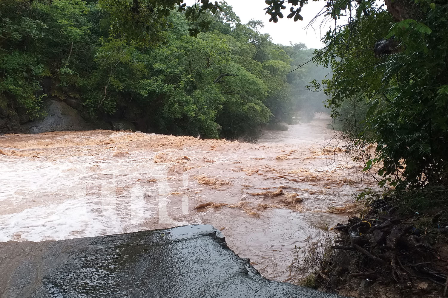 Foto: Numerosas comunidades incomunicadas en el departamento de Carazo, ríos y cuencas prácticamente se han desbordado a causa de las lluvias/TN8