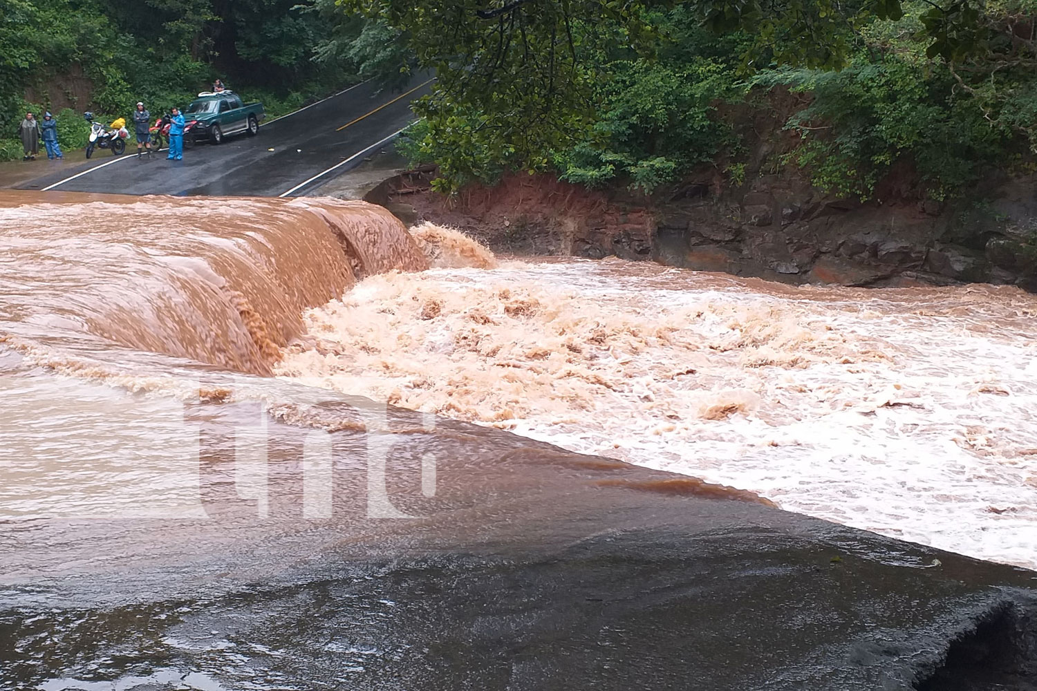 Foto: Numerosas comunidades incomunicadas en el departamento de Carazo, ríos y cuencas prácticamente se han desbordado a causa de las lluvias/TN8